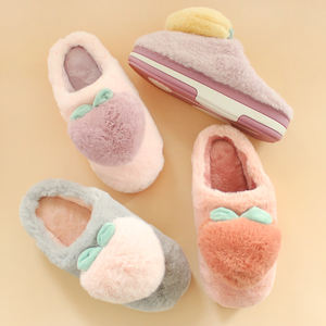 شبشب محشو جديد رائج لطيف من فاكهة الخوخ النعال النعومة الفائقة النعومة مخصص للنساء تجار الجملة الدافئة في فصل الشتاء - Product Image 4