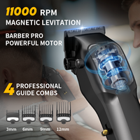 Neue leistungs starke bürstenlose Hochgeschwindigkeits-Akku-Trimmer für Männer Magnetischer Haars ch neider Kit Haars chneide maschinen für Männer Professional