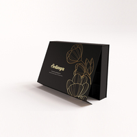 Boîte cadeau de luxe personnalisée noire pour bonbons au chocolat avec plateau de séparation pour emballage de bonbons et de dattes