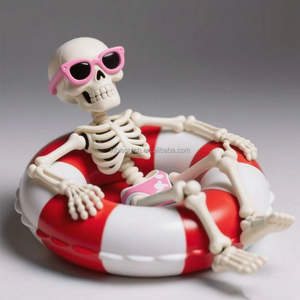 รูปโครงกระดูกว่ายน้ำวงกลมผีฮาโลวีนสำหรับ<span class=keywords><strong>2026</strong></span>รูปปั้นเหมือนจริงเรซิ่นออกแบบได้ตามต้องการผู้ผลิตขายส่ง - Product Image 4