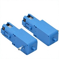 Metal Gear Robot Smart Car TT Reduction Motor Unit Lengkap Satu Sumbu Rasio 1:90 Biru Cina