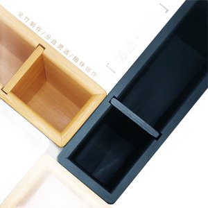 Juego de rituales de bambú, soporte para bolígrafos de bambú, organizador de escritorio multifuncional negro de 8mm de grosor con divisor desmontable para oficina - Product Image 2