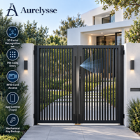 Serrure de porte intelligente Aurelysse HXF avec reconnaissance faciale 3D, lecture de la veine palmaire, empreinte digitale et caméra, entrée sans clé en alliage d'aluminium pour villas