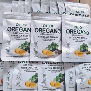 Capsules de gel mou de 180 unités d'huile d'origan et d'huile de nigelle, complément alimentaire, soutien immunitaire, complément à base de plantes naturelles, OEM - Product Image 2
