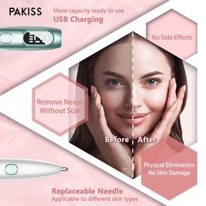 ปากกาลบจุดด่างดำ PAKISS สีขาวน้ำเงิน 9 ระดับ พร้อมเข็มสำหรับดูแลความงามที่บ้าน ชาร์จผ่าน USB ได้ - Product Image 2