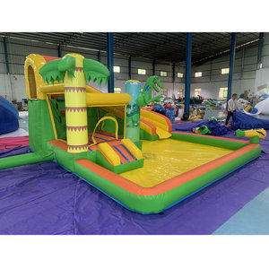 Large <strong>Pool</strong> Inflatables Water Inflatable <strong>Swimming</strong> with Inflatable <strong>Slide</strong> - Product Image 1