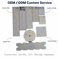 Carte PCB LED personnalisée 10-200W pour module d'éclairage public LED, projecteur, éclairage industriel, downlight – Fabricant OEM Chine