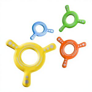 ของเล่นบูมเมอแรงใหม่สำหรับเด็กชายอายุ 2-4 ปี เหมาะสำหรับพ่อแม่ ใช้เล่นในสวนสาธารณะ กีฬากลางแจ้ง จานบินนุ่ม ยางสามใบพัด - Product Image 1