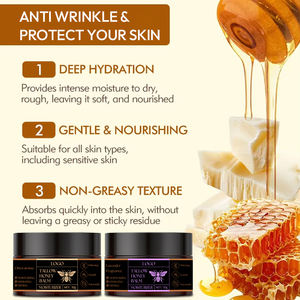 Crema Facial Batida Orgánica, Manteca Corporal Hidratante, Productos para el Cuidado de la Piel, Bálsamo de Miel de Sebo Amarillo - Product Image 4