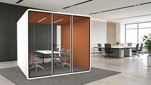 บูธกันเสียงขนาดใหญ่สำหรับการประชุม สำนักงานแบบเปิด สำหรับการทำงานเป็นทีม พร้อมฟังก์ชันปลดล็อคด้วยรหัสผ่านลายนิ้วมืออัจฉริยะ - Product Image 2