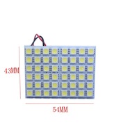 48SMD 5050 Chip T10 Lampe de toit automobile, adaptateurs de festoon, DC 12V, éclairage intérieur de dôme pour voitures, nouvelle génération d'accessoires de panneau LED