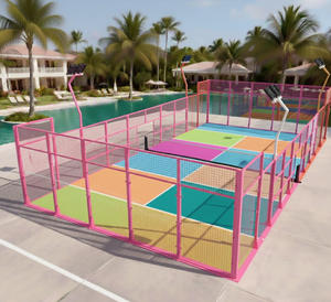 Superficie Suave como el Terciopelo, Vidrio Templado <span class=keywords><strong>de</strong></span> 10x20 Metros con Césped Artificial para Espacios Sociales y <span class=keywords><strong>de</strong></span> Reducción <span class=keywords><strong>de</strong></span> Estrés, Pista <span class=keywords><strong>de</strong></span> Pádel Clásica - Product Image 2