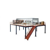 HONGXIN Étagère de mezzanine robuste personnalisable à 2-3 niveaux, sans boulons, à rivets, réglable, en acier laminé à froid, revêtement en poudre