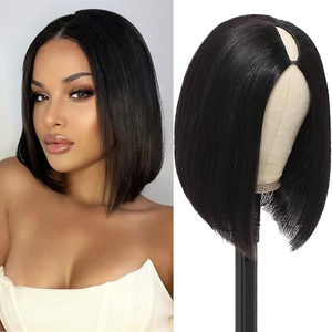 วิกผมบ๊อบวิก<span class=keywords><strong>ผม</strong></span>มนุษย์แบบไม่ทิ้งกาววิก<span class=keywords><strong>ผม</strong></span>มนุษย์ติดหนังกำพร้าเป็นชิ้น V สำหรับผู้หญิงผิวดำ - Product Image 3