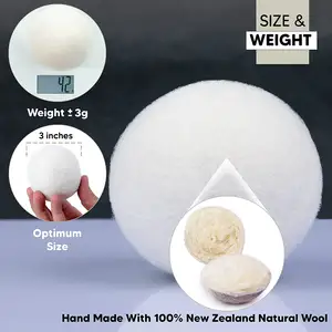 I più venduti all'ingrosso stessa palla per asciugatrice in lana organica con etichetta privata palla per asciugabiancheria per pecore della nuova zelanda per risparmiare tempo di asciugatura