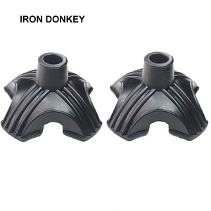 IRONDONKEY Caminar al aire libre Aleación <span class=keywords><strong>de</strong></span> aluminio Montañismo Stick Accesorios Cubierta <span class=keywords><strong>de</strong></span> cabeza <span class=keywords><strong>de</strong></span> goma Adecuado para caminos <span class=keywords><strong>de</strong></span> barro y arena - Product Image 6