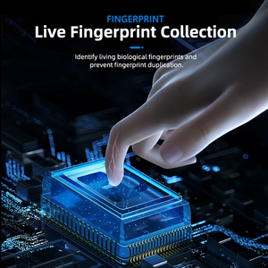 Serrure numérique Tuya Vidéo-interphone Reconnaissance faciale Serrure de porte intelligente Biométrique Veine palmaire Empreinte digitale Porte en bois/verre WIFI - Product Image 3
