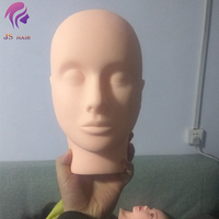 Poupée factice de maquillage de formation de tête plate pour l'extension de faux cils, pratique d'implantation cosmétologie salon de coiffure à vendre