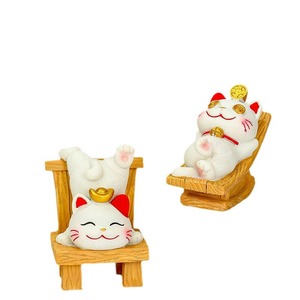 Figura de Gato de la Suerte en Resina, Decoración de Escritorio, Hecha a Mano, con Forma de Animal, Regalo para el Hogar u Oficina - Product Image 5