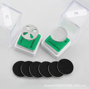 <span class=keywords><strong>Disco</strong></span> Abrasivo de 25mm con Orificios para Exfoliación de Pies y Eliminación de Cutículas, Eje de Lijado - Product Image 4