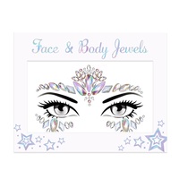Offre Spéciale – Autocollant Corporel Temporaire en Strass pour Femme, Bijou Facial en Cristal Adhésif pour Fêtes et Festivals