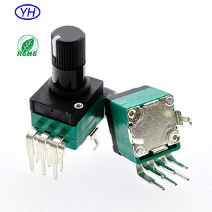 เครื่องขยายสัญญาณเสียงวิดีโอ, 1K 5K 10K 20K 50K โอห์ม RK097อัลฟา RV09 9มม. มีโพเทนชิโอมิเตอร์แบบหมุนมีจุดสีขาว - Product Image 1