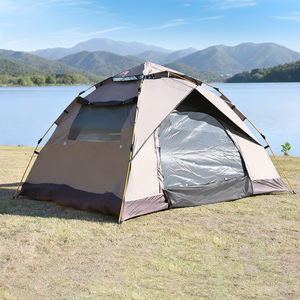 <span class=keywords><strong>Tente</strong></span> automatique respirante pour famille de 3 à 4 personnes, design pop-up avec fenêtres en maille pour la ventilation et la protection contre les insectes - Product Image 1