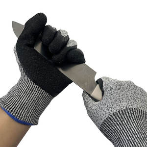 Guantes de Seguridad Resistentes a Cortes, Recubiertos de Látex Arrugado, para Afilar Cuchillos, Protección Anticorte, Jardinería, Industria, Mecánica - Product Image 2