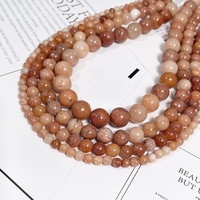Perles de quartz Orange naturelle, vente en gros, pierres précieuses rondes, 15.5 pouces, pour la fabrication de bijoux, vente en gros