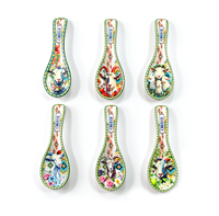 Souvenir mural personnalisé en mélamine en forme de cuillère, imprimé Chypre Grèce, mouton chèvre, décoration maison cuisine, cadeau de voyage, ornement