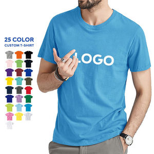 เสื้อยืดโอเวอร์ไซส์ผู้ชาย ผ้าฝ้ายแท้ 100% พิมพ์ลายกราฟิกตามสั่ง สำหรับผู้ชาย พิมพ์ลายเสื้อยืดสีขาวเปล่า - Product Image 1