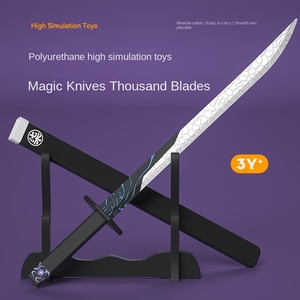 31.5 'पु फोम समुराई तलवार खिलौना नरम हल्के हल्के हल्के लचीले बच्चे कोस्प्ले प्रोप्स कारखाने थोक कस्टम ओएम काटाना खिलौना तलवार - Product Image 1