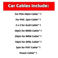 Kit Completo de Escáner de Diagnóstico Automotriz CDP+ con 8 Cables para Camiones + 8 Cables para Autos, para Vehículos Antiguos OBD1 y Camiones de Trabajo Pesado