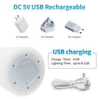 Lampe de nuit LED sans fil rechargeable pour restaurant, salon intelligent avec application Tuya personnalisée, alimentée par batterie