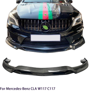 ลิ้นหน้าคาร์บอนไฟเบอร์แท้ทรง R1 สำหรับรถยนต์ CLA-Class W117 C117 ปี 2013-2020 - Product Image 1