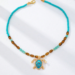 Collier tressé à la main style bohème <span class=keywords><strong>avec</strong></span> breloque océanique, réglable, idéal pour <span class=keywords><strong>les</strong></span> vacances et <span class=keywords><strong>les</strong></span> séances <span class=keywords><strong>photo</strong></span> - Product Image 5
