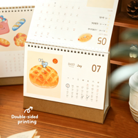 Calendrier de bureau en papier minimaliste original 2027, planificateur mensuel créatif à thème de dessin animé, suivi d'habitudes, agenda de bureau, décoration de bureau