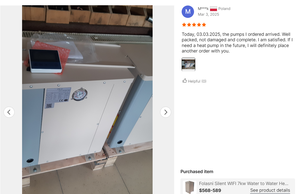 ปั๊มความร้อนใต้ดิน Folansi R410a/R32 ขนาด 7 กิโลวัตต์ รุ่น FW-02 ระบบ Wifi แบบน้ำต่อน้ำ ประสิทธิภาพสูงระดับ A+++ <span class=keywords><strong>GSHP</strong></span> - Product Image 5