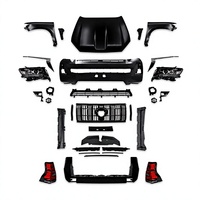 Pièces de voiture : Pare-chocs avant et phares pour Toyota Prado 150 FJ150 (2010-2017), kit carrosserie de mise à niveau facelift 2020-2023, accessoire de tuning