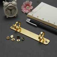 Nouveau classeur à 2 anneaux, clips de reliure ronds, clips de reliure dorés, classeur à feuilles mobiles, dossier à anneaux, album DIY, scrapbooking, clip à anneaux circulaire