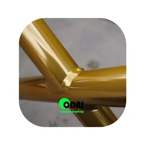 Odai Manufacturer Super Chrome Mirror Effect 24K Transparent Brassy Gold Powder Coating Paint