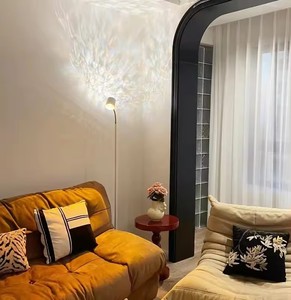 Creative <strong>Water</strong> Ripple Floor Lamp Bedroom <strong>Sunset</strong> Light Background Wall Live Projection Atmosphere Nightlight - Product Image 2