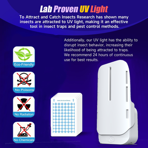 Saijzek không độc hại chống muỗi điện LED côn trùng bẫy trong nhà Fly <span class=keywords><strong>Zapper</strong></span> máy cho <span class=keywords><strong>Bug</strong></span> giết chết và kiểm soát côn trùng - Product Image 3