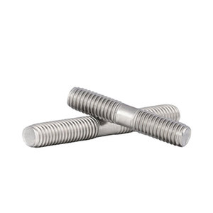 Metric thép không gỉ SUS201 SUS304 sus316 sus430 đồng bằng đánh bóng đôi kết thúc <span class=keywords><strong>Stud</strong></span> ren <span class=keywords><strong>Stud</strong></span> Bolt din938 din939 din940 - Product Image 2