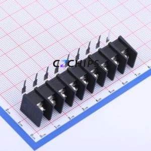 KF25R-7.62-9P Barrier Terminal Block Bent Lead Through Hole,P=7.62mm Connector Two Sides 7.62mm 1x9P Right Angle Pin - Product Image 1