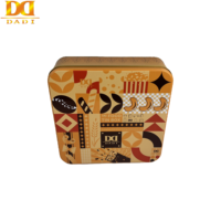 Boîte Cadeau de Dattes Séchées de Luxe DADI, Bonbons, Style Moyen-Oriental, Boîte en Fer Blanc Carrée Dorée de Qualité Supérieure