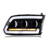LED Projector Headlights Assembly for Dodge Ram 2008-2018, DRL Day Running Light Sequential Turn Signal Replacement Head Lamp