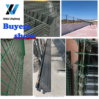 Panneau de clôture en treillis métallique incurvé 3D de 4 pieds, cadre galvanisé écologique, facile à assembler, durable, antirouille, pour périmètre de jardin extérieur