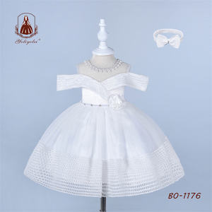 Baby grossisti Fashion Princess, elegante senza maniche 0-2 anni White Party Evening Girls Dresses 2023/ - Product Image 6