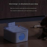 Fontaine à eau intelligente pour chat en acier inoxydable 32L à activation par induction, distributeur d'eau pour animaux de compagnie avec filtration et circulation pour un flux d'eau frais